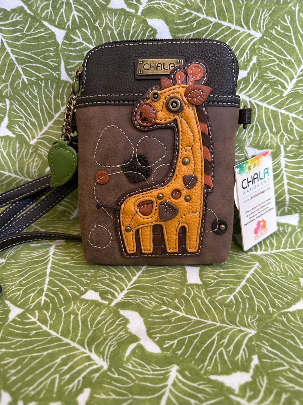 Chala Giraffe Crossbody Bag NWT